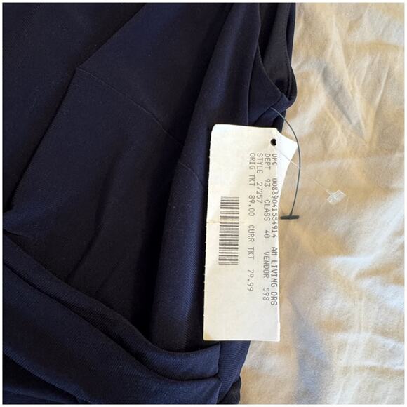 American Living Navy Blue Cocktail Dress Size 16 - Picture 5 of 5